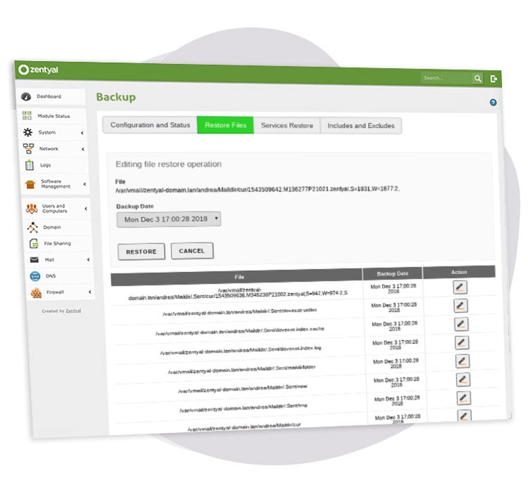 Zentyal gateway and infrastructure services